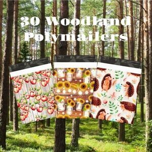 30 Forest 10x13‎ Poly Mailers🌻🦔📫